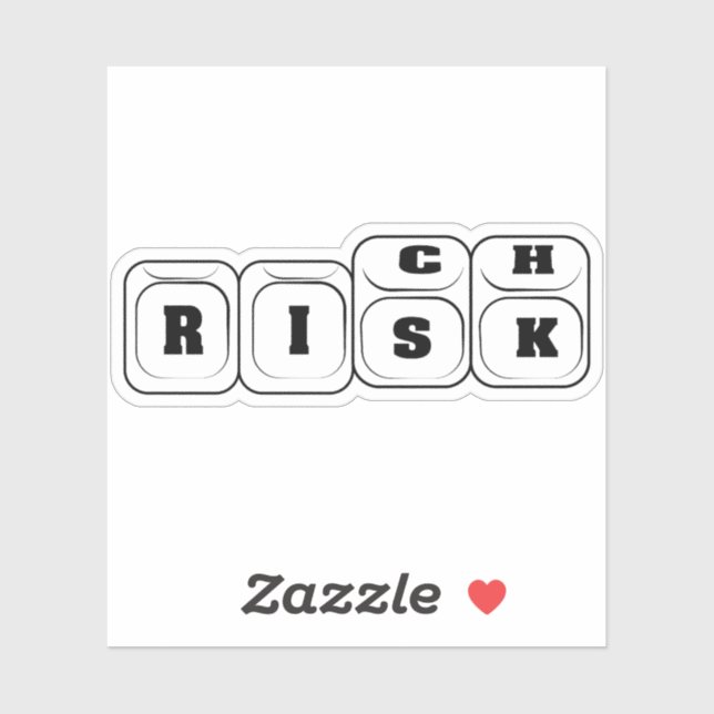 Sticker Risque ou richesse (Feuille)