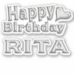Sticker Rita Happy Birthday