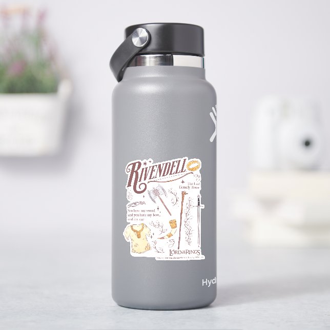 Sticker RIVENDELL™ Collage Aquarelle Graphique (HydroFlask)