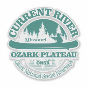 Sticker Rivière actuelle (canot)
