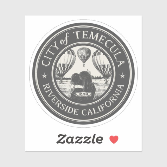 STICKER RIVIÈRE DE TEMECULA CALIFORNIE (Feuille)