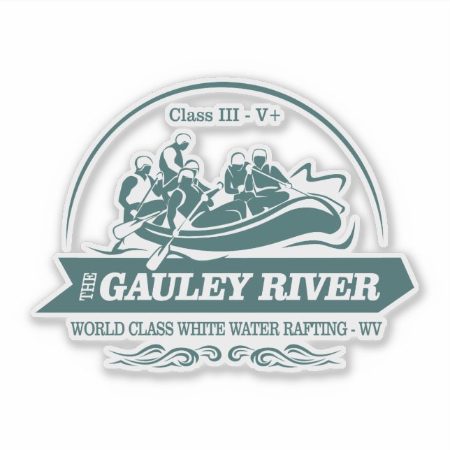 Sticker Rivière Gauley (rafting2) (Devant)