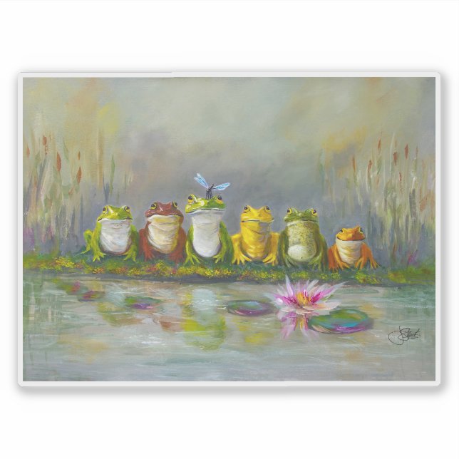 Sticker Rivière Ribbit (Devant)