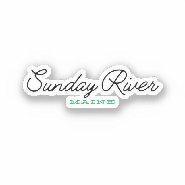 Sticker Rivière Sunday Maine (Recto)