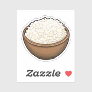 Sticker Riz caricaturé