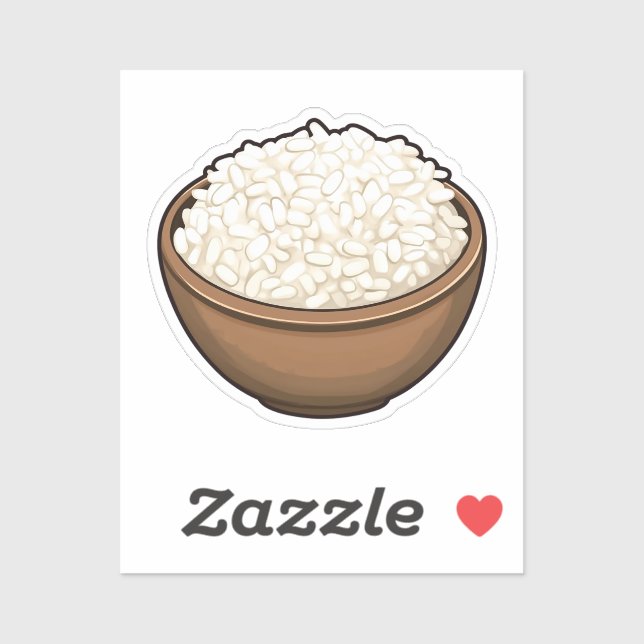Sticker Riz caricaturé (Feuille)