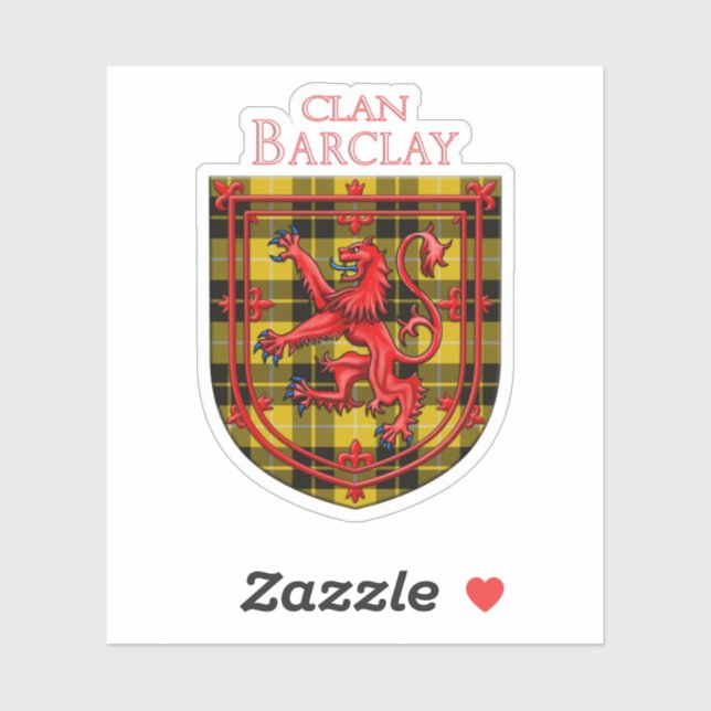 Sticker Robe Barclay Tartan Scottish Plaid (Feuille)