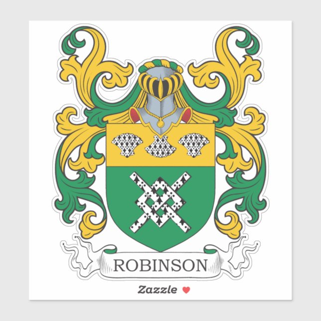 Sticker Robinson Family Crest (Feuille)