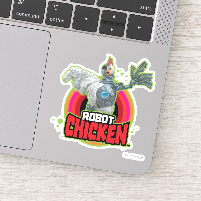 Sticker Robot Chicken Character Logo (Détail)