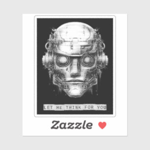 Sticker Robot Cyberpunk de contrôle mental