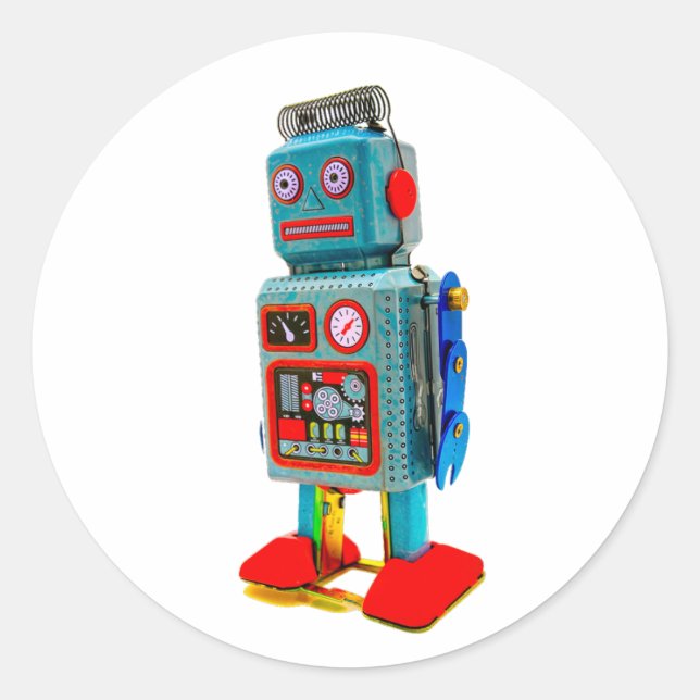 STICKER ROBOT RETRO (Devant)