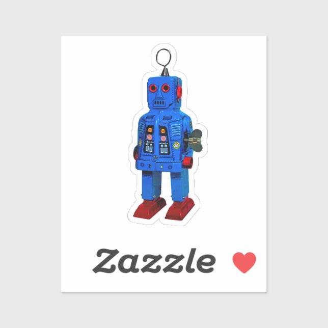 STICKER ROBOT ROUGE (Feuille)