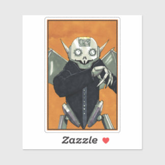 Sticker Robot Vampire Dracula