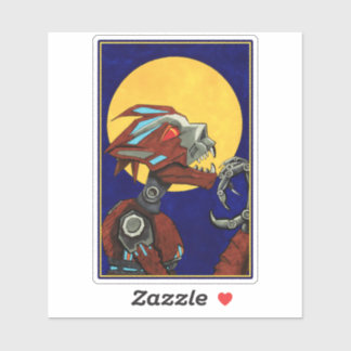 Sticker Robot Werewolf Wolf Man