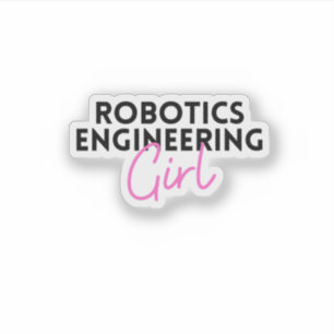 Sticker Robotique Ingénierie fille