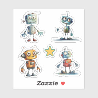 Sticker Robots dangereux (9 - 12)