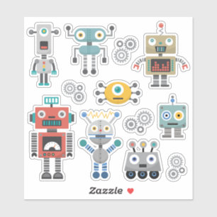 Sticker Robots de jouets Vinyl