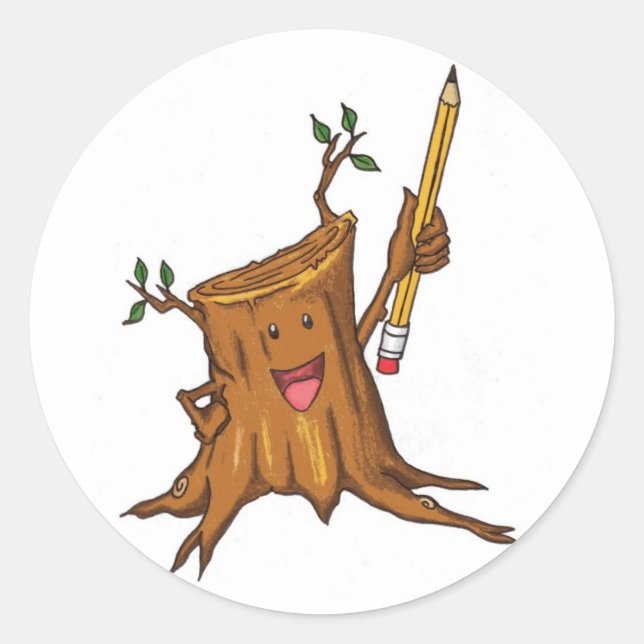 Sticker robuste (petit) blanc (Devant)