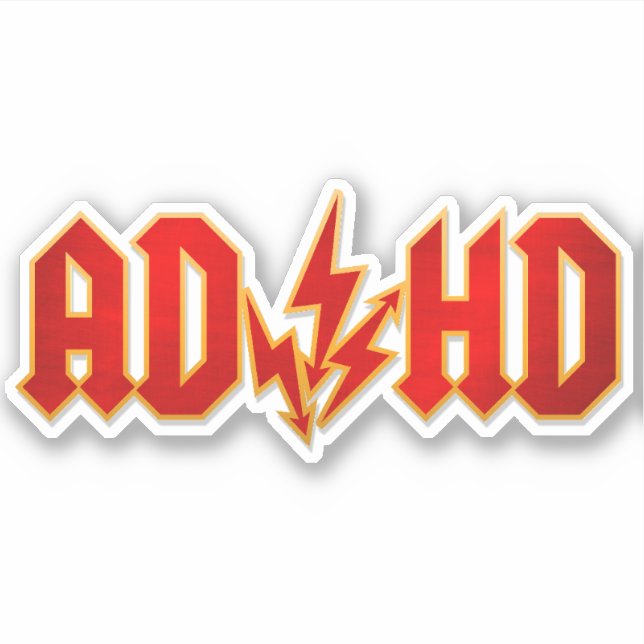 Sticker Roche "AD/HD" (Devant)