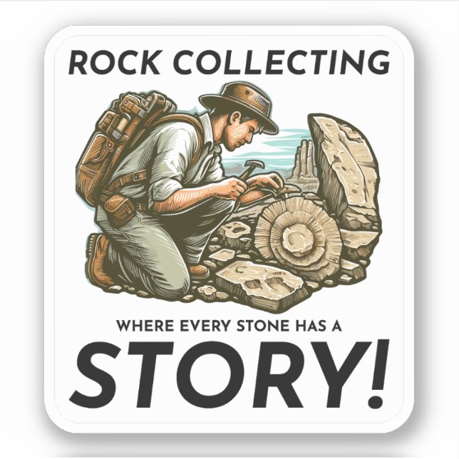 Sticker Rock Collecte de minéraux Collector Géologie (Devant)