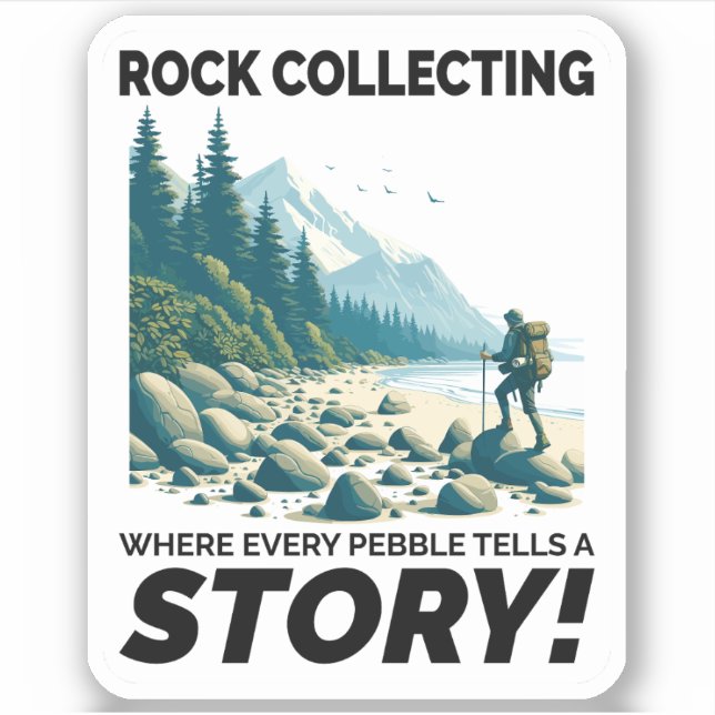 Sticker Rock Collecte de minéraux Collector Géologie (Devant)