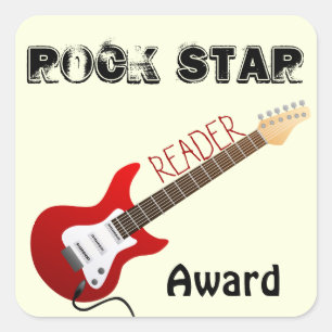 Sticker Rock Star Reader Award