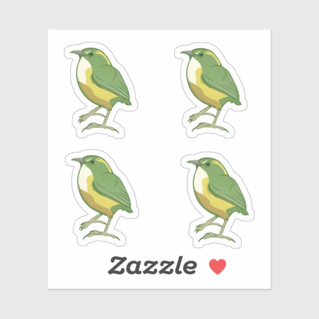 Sticker Rock Wren (Feuille)