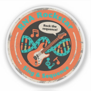 Sticker Rocker ADN qui déconne avec le génome