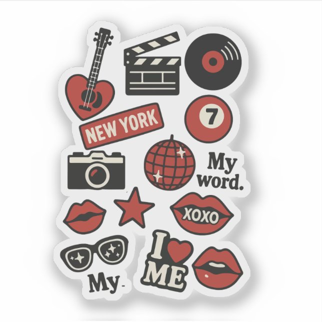 Sticker rockstars aesthetic  (Devant)