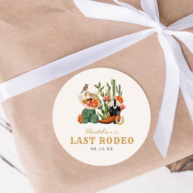 Sticker Rodeo dernier (Last Rodeo Round Sticker by Painted Paperie
)