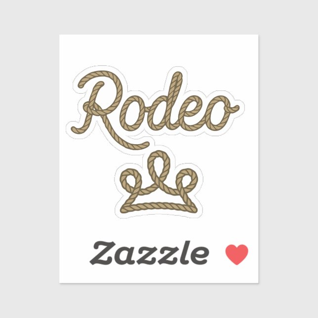 Sticker Rodeo Princess Pays Ouest Tiara Crown (Feuille)