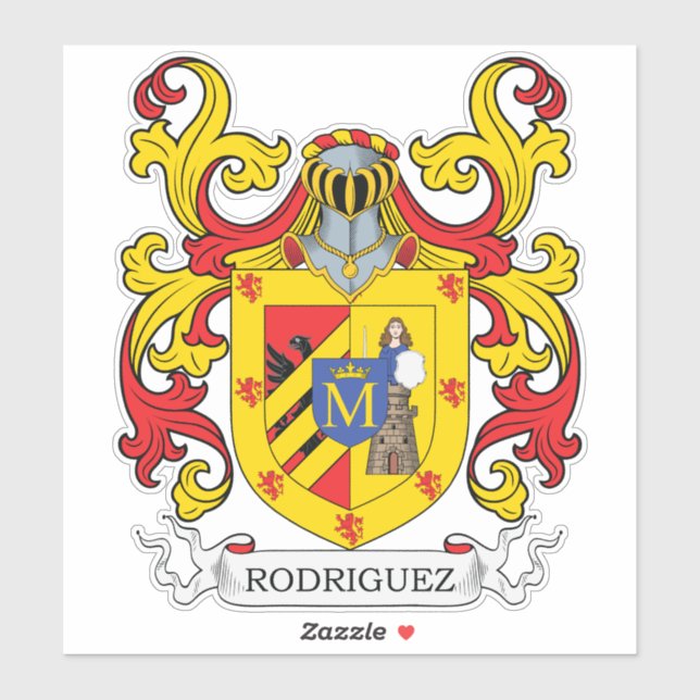 Sticker Rodriguez Family Crest (Feuille)