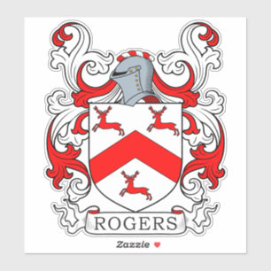 Sticker Rogers Family Crest