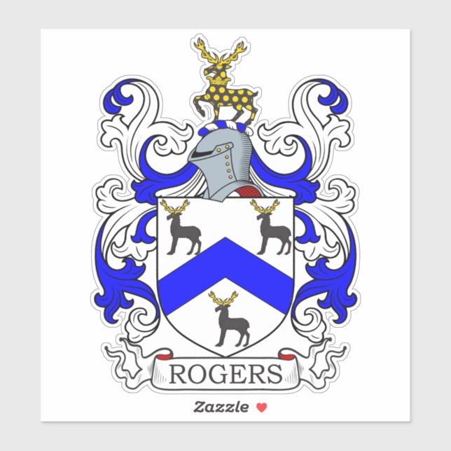 Sticker Rogers Family Crest (Feuille)
