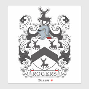 Sticker Rogers Family Crest