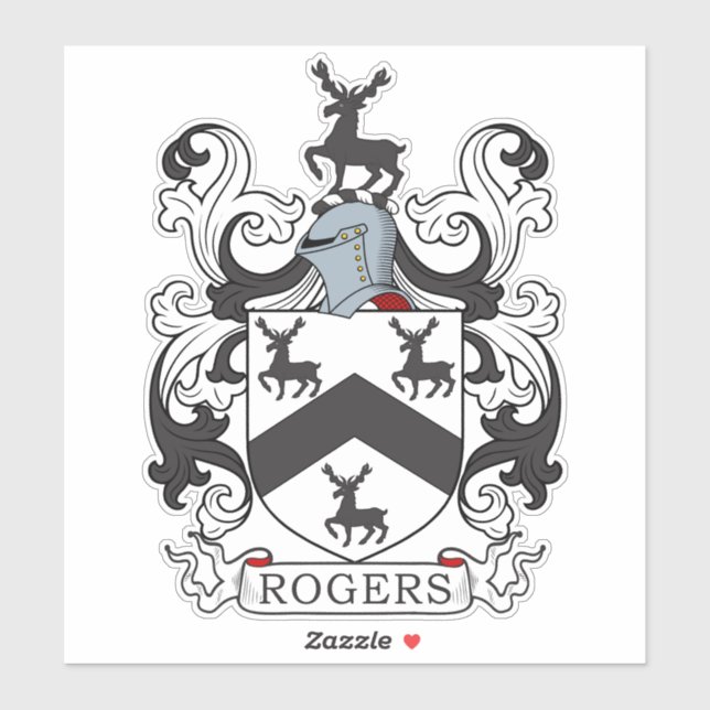 Sticker Rogers Family Crest (Feuille)