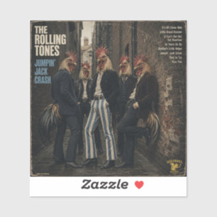 Sticker Rolling Tones : une parodie