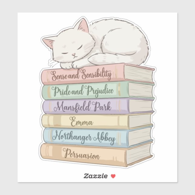 Sticker Romans de Jane Austen IX (Feuille)