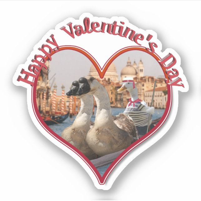 Sticker Romantic Gondola Ride for Valentine's Day (Devant)