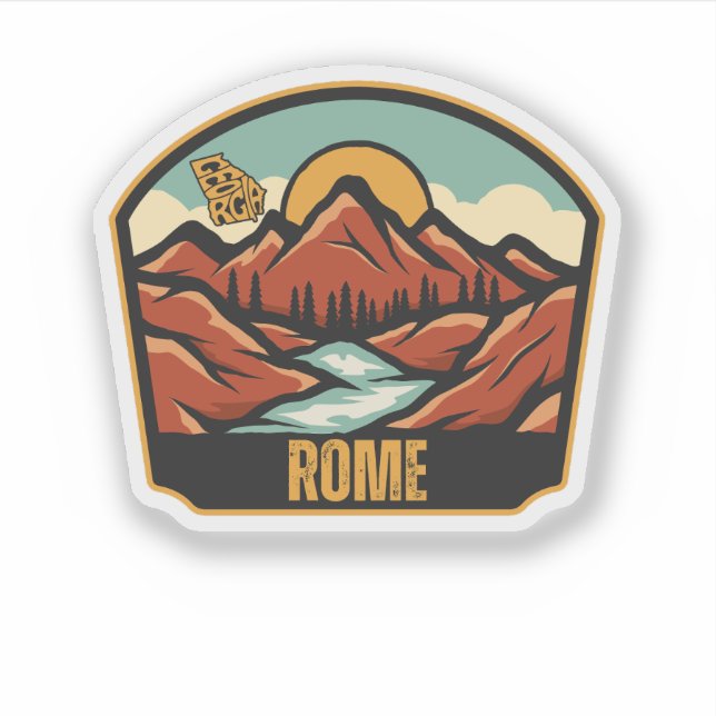 Sticker Rome, Géorgie (Devant)