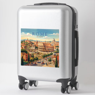 Sticker Rome Italie Colisée Voyage Art Vintage