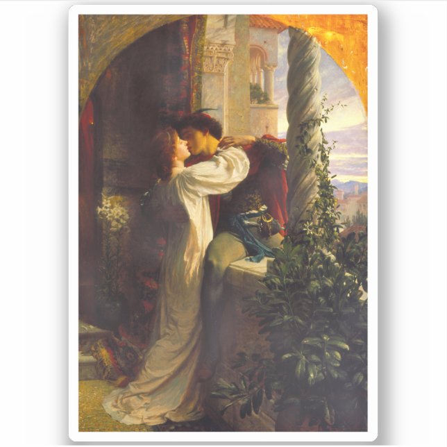 Sticker Romeo et Juliet c. 1884 par Sir Frank Dicksee (Devant)