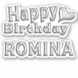 Sticker Romina Joyeux anniversaire