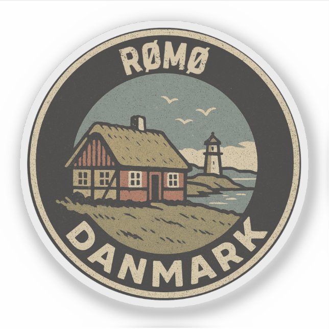 Sticker Rømø, Danemark Danmark (Devant)