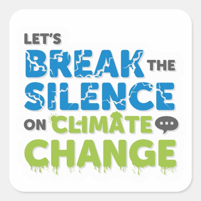 Sticker - Rompre le silence sur le climat (Devant)