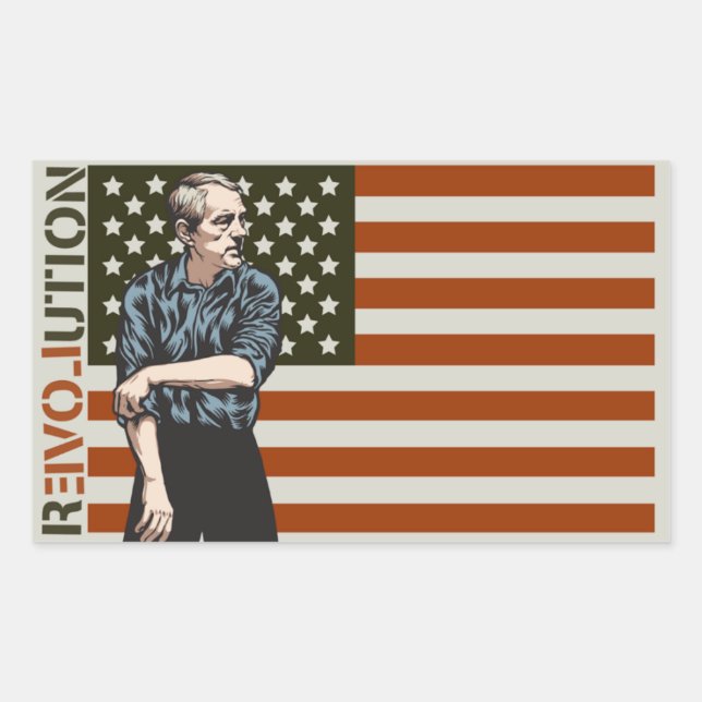 Sticker Ron Paul Rolling Up Sleeves Set (Devant)