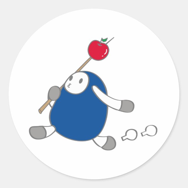 STICKER ROND なまけたろうステッカー　こん (Devant)