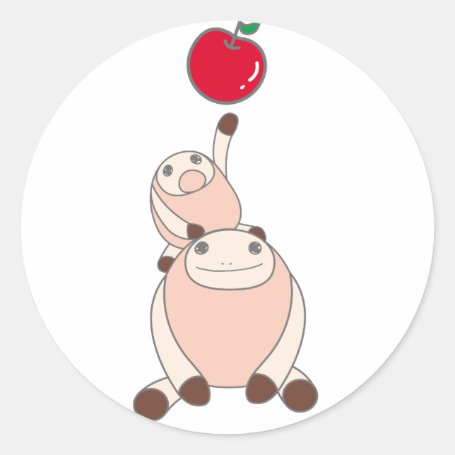 STICKER ROND なまけたろうステッカー　はな (Devant)