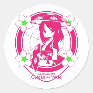 Sticker Rond シール☆Moe_hanagasa01