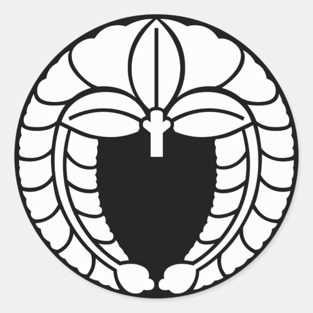 STICKER ROND 下り藤 (Devant)